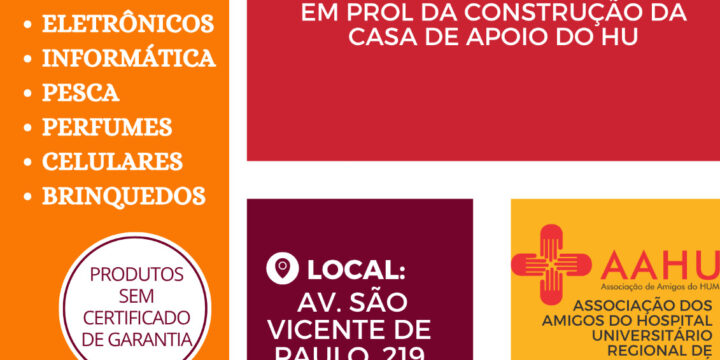 Bazar Beneficente em Prol da Casa de Apoio do HUM