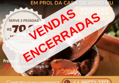 Feijoada Beneficente – Vendas Encerradas
